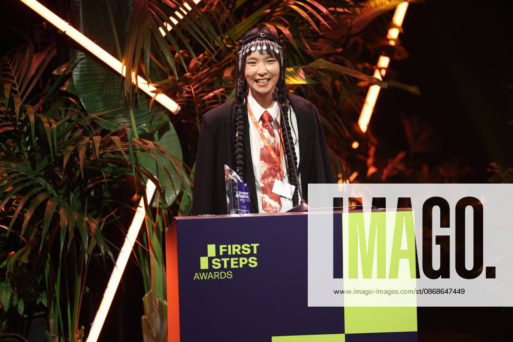 FIRST STEPS 2026 Short Steps Winner: QAMAJAI by Yerkezhan Sabitbekova Award ceremony on stage at the FIRST STEPS 2026 awards ceremony at the Theater des Westens in Berlin