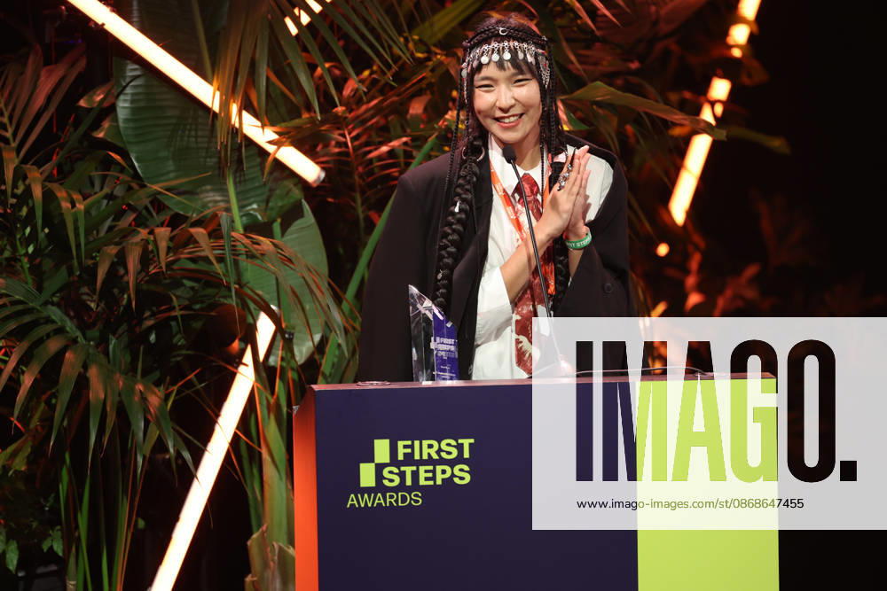 FIRST STEPS 2026 Short Steps Winner: QAMAJAI by Yerkezhan Sabitbekova Award ceremony on stage at the FIRST STEPS 2026 awards ceremony at the Theater des Westens in Berlin