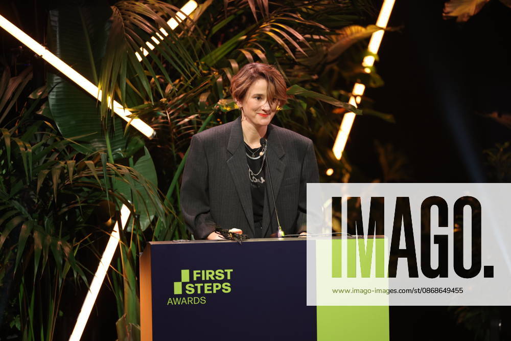 FIRST STEPS 2026 Feature-Length Film Evening Presentation by Eva Trobisch Award Ceremony on Stage at the FIRST STEPS 2026 Awards at the Theater des Westens in Berlin
