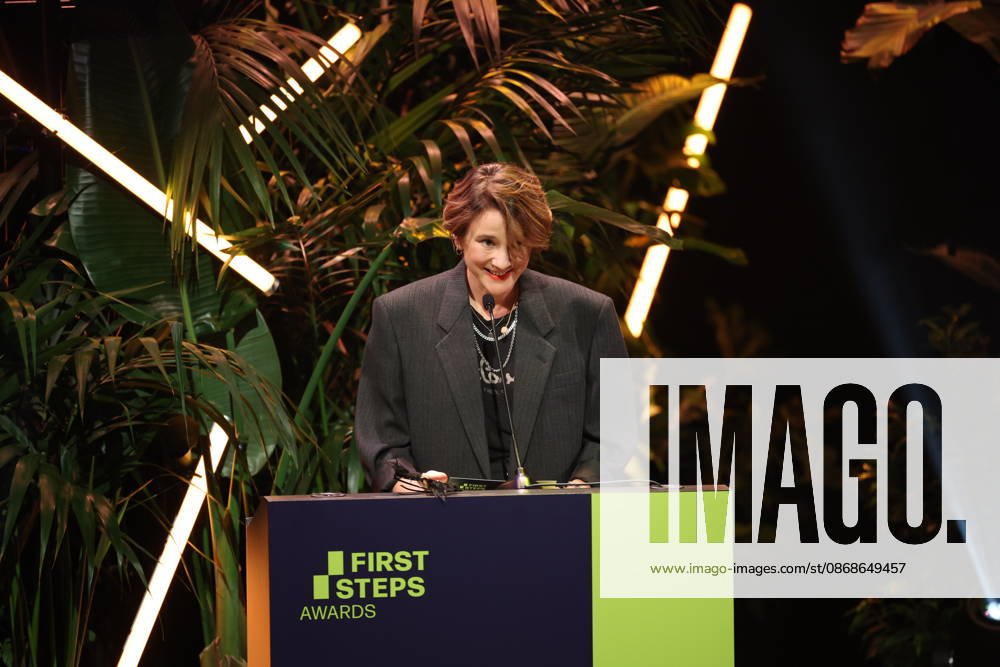 FIRST STEPS 2026 Feature-Length Film Evening Presentation by Eva Trobisch Award Ceremony on Stage at the FIRST STEPS 2026 Awards at the Theater des Westens in Berlin