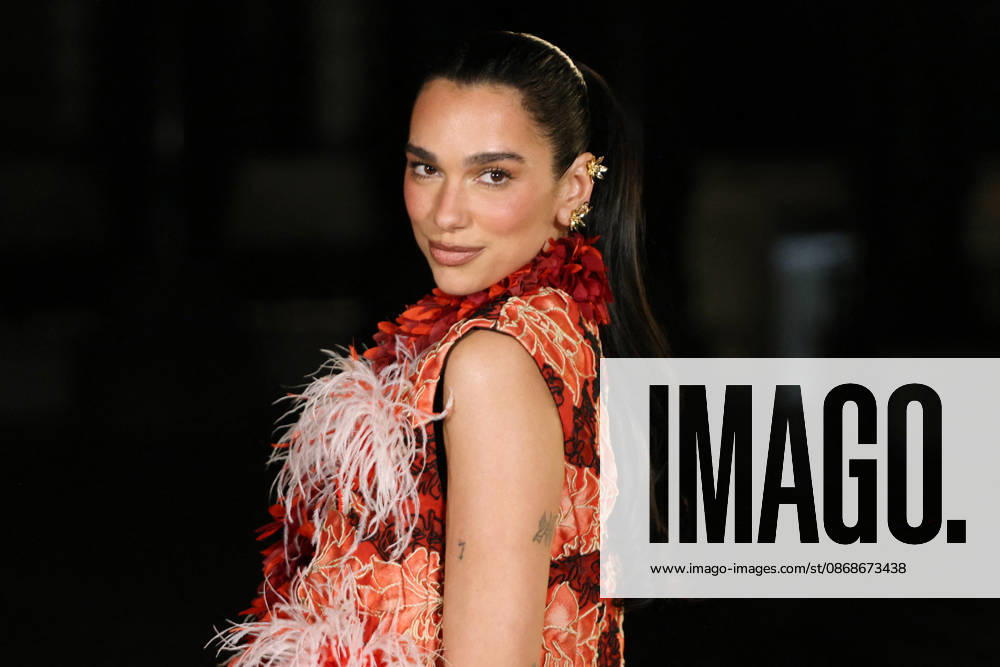 PFW - Chanel Photocall Dua Lipa at the Chanel fashion show as a part of Paris Fashion Week Spring Summer 2027, in Paris, France, October 05, 2026. Photo by Jerome Domine ABACAPRESS.COM Paris France