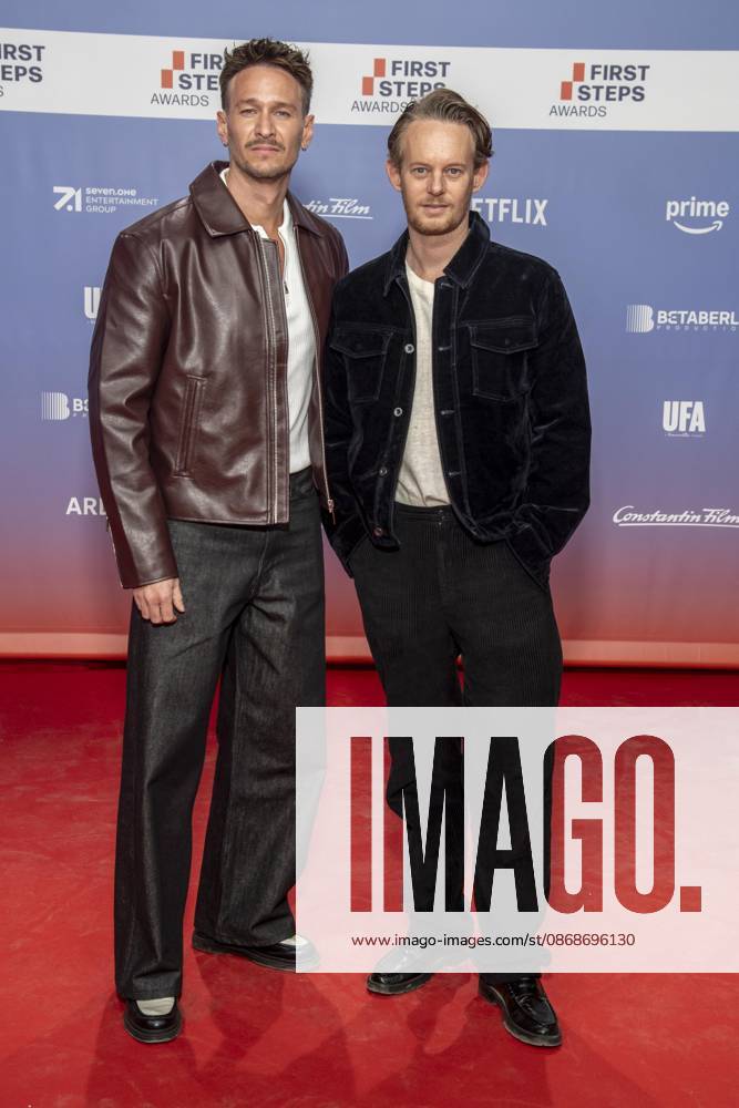 ABB FIRSTSTEPS: Vladimir Burlakov and Patrick Gueldenberg on the red carpet at the 2026 FIRST STEPS Awards ceremony at the Theater des Westens on October 5, 2026, in Berlin, Germany