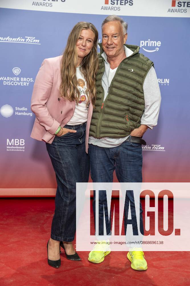 ABB FIRSTSTEPS: Nina Eichinger and Nico Hofmann on the red carpet at the 2026 FIRST STEPS Awards ceremony at the Theater des Westens on October 5, 2026, in Berlin, Germany