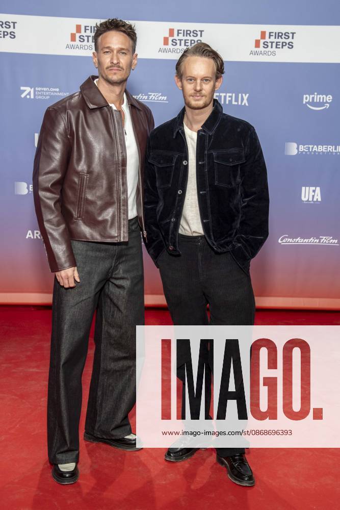 ABB FIRSTSTEPS: Vladimir Burlakov and Patrick Gueldenberg on the red carpet at the 2026 FIRST STEPS Awards ceremony at the Theater des Westens on October 5, 2026, in Berlin, Germany