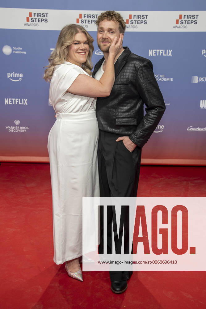 ABB FIRSTSTEPS: Gisa Flake and Knud Riepen walk the red carpet at the 2026 FIRST STEPS Awards ceremony at the Theater des Westens on October 5, 2026, in Berlin, Germany