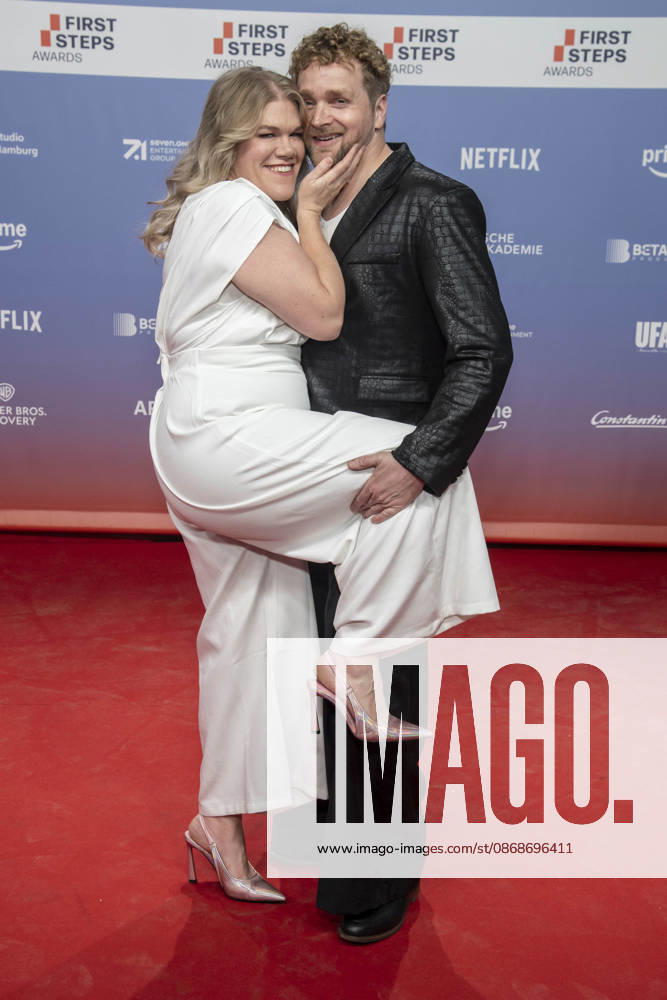 ABB FIRSTSTEPS: Gisa Flake and Knud Riepen walk the red carpet at the 2026 FIRST STEPS Awards ceremony at the Theater des Westens on October 5, 2026, in Berlin, Germany