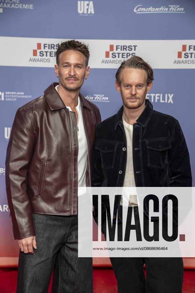 ABB FIRSTSTEPS Vladimir Burlakov and Patrick Gueldenberg on the red carpet at the 2026 FIRST STEPS Awards ceremony at the Theater des Westens on October 5, 2026, in Berlin, Germany