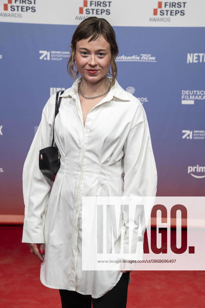 ABB FIRSTSTEPS: Linda Belinda Podszus walks the red carpet at the 2026 FIRST STEPS Awards ceremony at the Theater des Westens on October 5, 2026, in Berlin, Germany