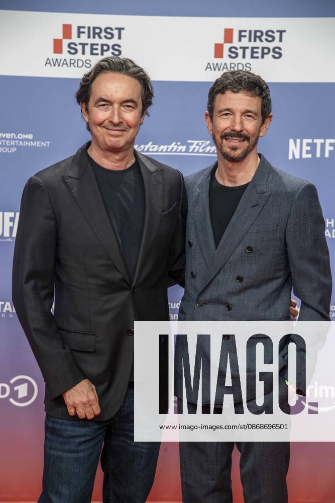 ABB FIRSTSTEPS: Martin Bachmann and Oliver Berben on the red carpet at the 2026 FIRST STEPS Awards ceremony at the Theater des Westens on October 5, 2026, in Berlin, Germany