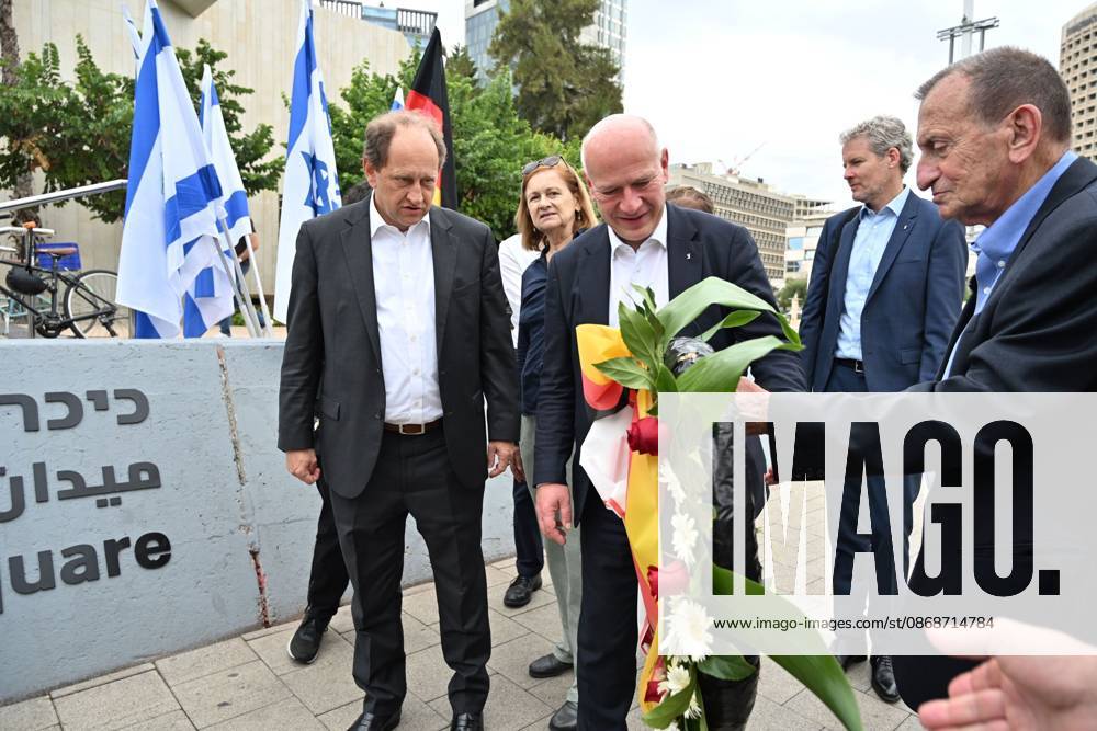 Berlin mayor joins October 7 memorial in Tel Aviv TEL AVIV, ISRAEL, OCTOBER 6, 2026: Tel Aviv-Yafo Mayor Ron Huldai, Berlin Governing Mayor Kai Wegner and German Ambassador to Israel Alexander Graf Lambsdorff lay a memorial wreath at Hostages Square in Tel Aviv ahead of the third anniversary of the October 7, 2023 attacks. Wegner is visiting Israel from October 6 to 8 for meetings and commemorative events aimed at strengthening ties between Berlin and Tel Aviv. TEL AVIV Israel