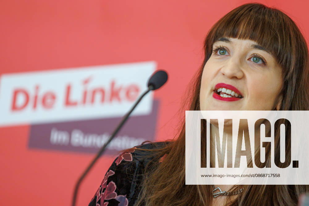 Statement by Die Linke s Heidi Reichinnek during a Die Linke press conference on October 6, 2026, in Berlin, Berlin, Berlin, Germany, Reichstag