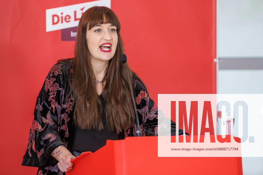 Statement by Die Linke s Heidi Reichinnek during a Die Linke press conference on October 6, 2026, in Berlin, Berlin, Berlin, Germany, Reichstag