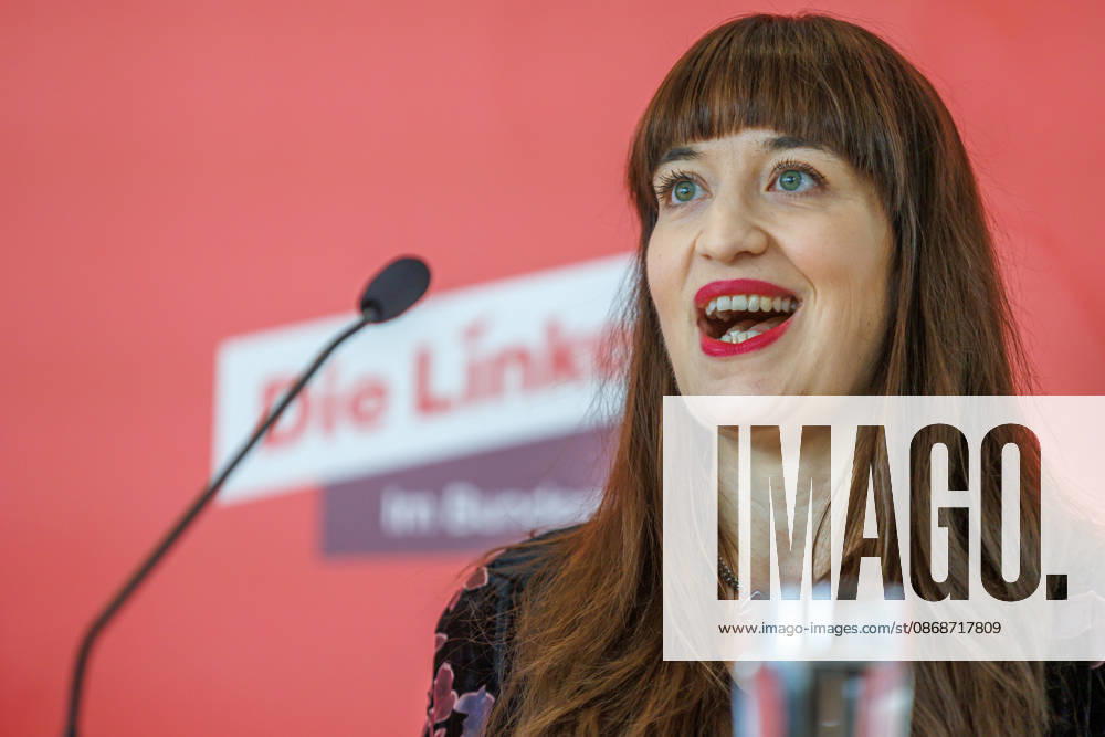 Statement by Die Linke s Heidi Reichinnek during a Die Linke press conference on October 6, 2026, in Berlin, Berlin, Berlin, Germany, Reichstag
