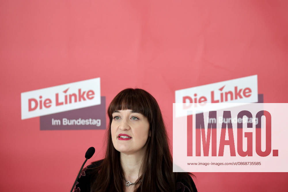 Heidi Reichinnek, Chair of the Bundestag parliamentary group of Die Linke, remarks before the meeting of the Bundestag parliamentary group, Berlin