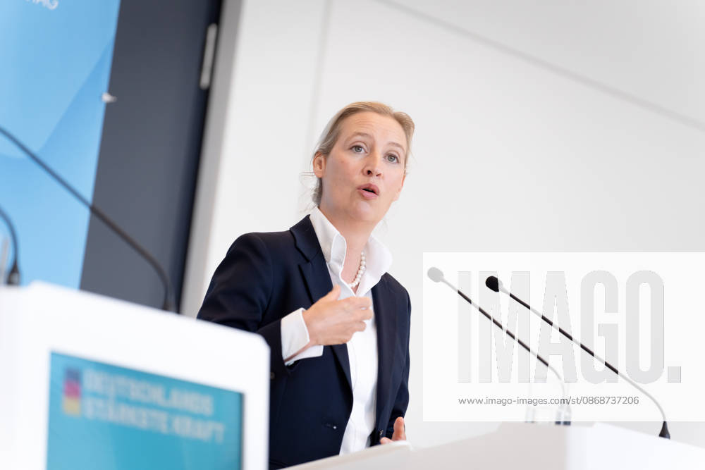 AfD, Alice Weidel, Tino Chrupalla, Bundestag, Bundestag parliamentary group, AfD, press statement, chairwoman, national spokesperson, Alice Weidel, chairman, national spokesperson, Tino Chrupalla, Berlin, Berlin, GER