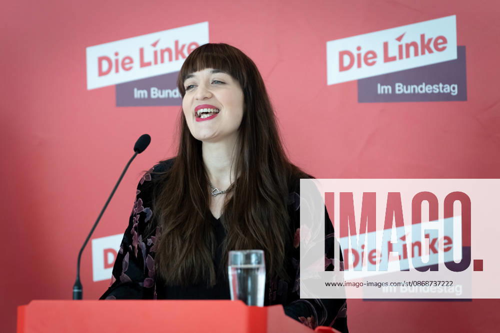Press Statement, Bundestag, Parliamentary Caucus, The Left Press Statement, Bundestag, The Left, Caucus Chair, Heidi Reichinnek Berlin Berlin GER