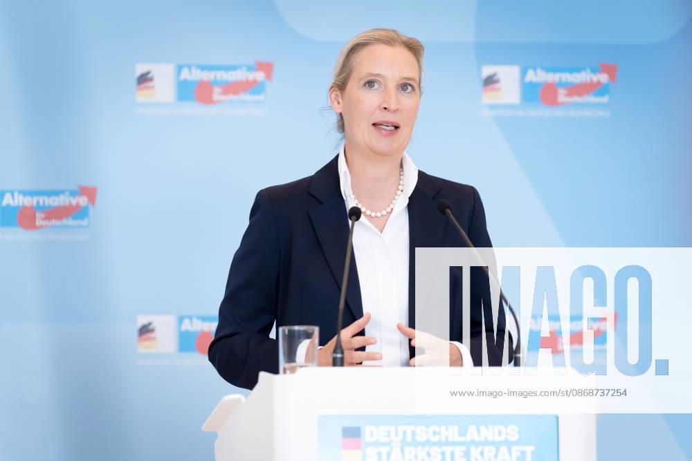 AfD, Alice Weidel, Tino Chrupalla, Bundestag, Bundestag parliamentary group, AfD, press statement, chairwoman, national spokesperson, Alice Weidel, chairman, national spokesperson, Tino Chrupalla, Berlin, Berlin, GER