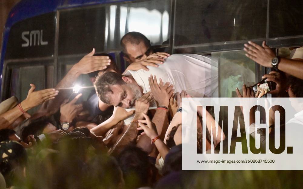 Leader of the Opposition in the Lok Sabha Rahul Gandhi detained from Akashvani Bhawan following a march from Parliament towards the Election Commission of India (ECI) headquarters, demanding the resignation of Chief Election Commissioner Gyanesh Kumar over alleged irregularities in the Special Intensive Revision (SIR) of electoral rolls, on October 6, 2026 in New Delhi, India. (Photo by Raj K Raj Hindustan Times) Rahul Gandhi, Priyanka Gandhi Detained After 8 Hour Sit-in Against CEC