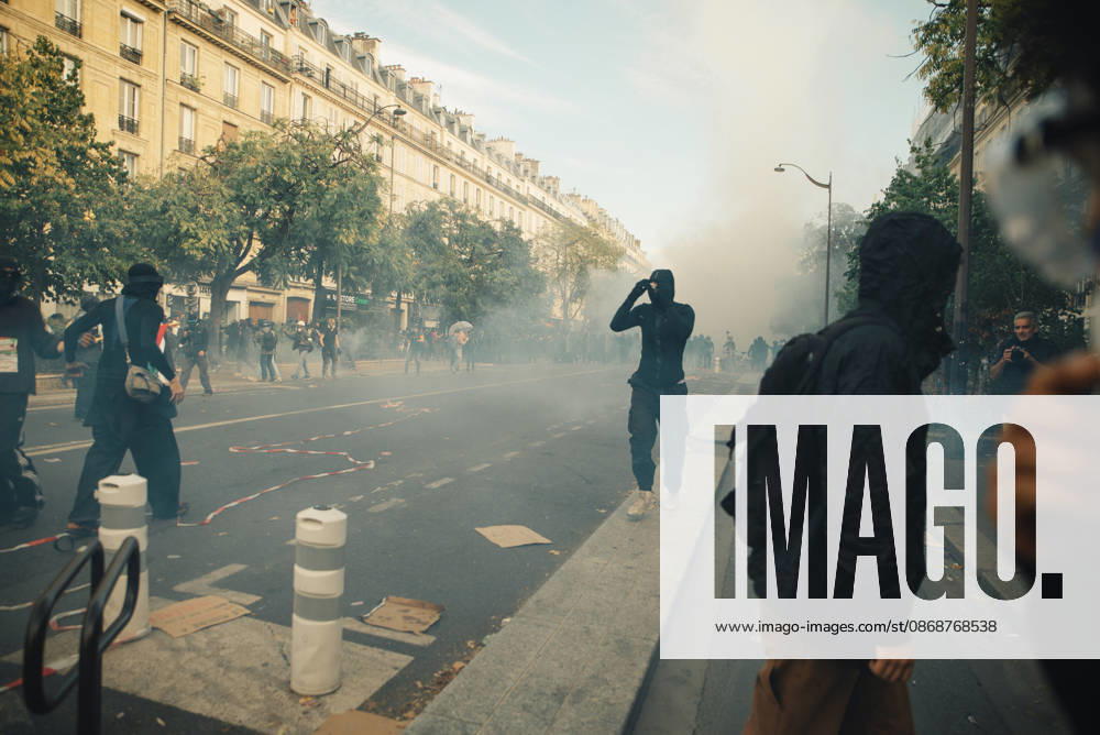 Paris Students Protest Education Conditions A demonstrator runs along a pavement through lingering tear gas in Paris, France, on October 6, 2026. France s Interior Ministry said 256,000 people marched nationwide, including 56,000 in Paris, during the student-led day of action over school conditions. High school students called for more education funding and staff, smaller classes and improved facilities, with teachers, parents and unions joining demonstrations. Paris Ile de France France