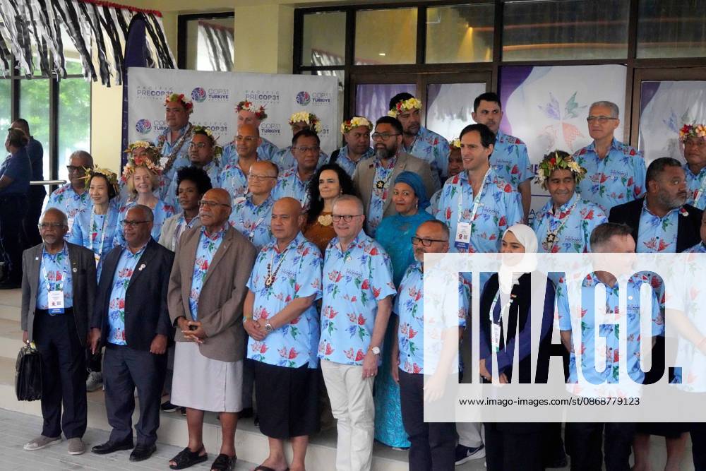 Australian Prime Minister ANTHONY ALBANESE, Fijian Prime Minister SITIVENI RABUKA, and Tuvaluan Prime Minister FELETI TEO and other international leaders attend the Pre-COP31 Leaders event in Funafuti, Tuvalu, on October 6, 2026. Complementing the ministerial meeting in Fiji, the visit brings global decision-makers to the low-lying Pacific island nation to witness climate impacts and community adaptation efforts firsthand and advance climate action ahead of COP31 in Antalya, Türkiye. Funafuti Tuvalu - ZUMA 20261006_int_h213_021