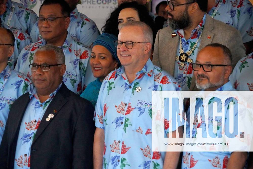Australian Prime Minister ANTHONY ALBANESE, Fijian Prime Minister SITIVENI RABUKA, and Tuvaluan Prime Minister FELETI TEO and other international leaders attend the Pre-COP31 Leaders event in Funafuti, Tuvalu, on October 6, 2026. Complementing the ministerial meeting in Fiji, the visit brings global decision-makers to the low-lying Pacific island nation to witness climate impacts and community adaptation efforts firsthand and advance climate action ahead of COP31 in Antalya, Türkiye. Funafuti Tuvalu - ZUMA 20261006_int_h213_019
