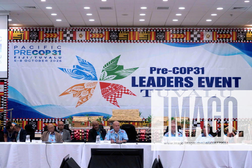 Fijian Prime Minister SITIVENI RABUKA, Tuvaluan Prime Minister FELETI TEO, Australian Prime Minister ANTHONY ALBANESE, and CHRIS BOWEN, and Australian Minister for Climate Change and Energy participate in the Pre-COP31 Leaders event in Funafuti, Tuvalu. Over a dozen leaders touched down on the tiny Pacific atoll nation of Tuvalu on October 6, 2026 for a first-hand look at a once-vibrant ecosystem being threatened due to climate change. Funafuti Tuvalu - ZUMA 20261006_int_h213_040