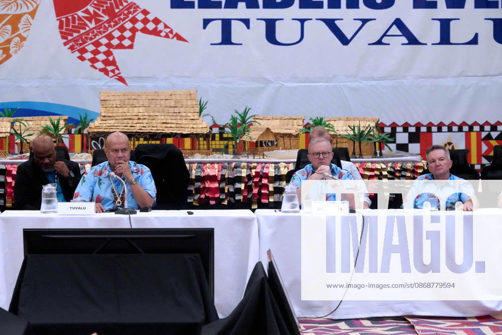 Tuvaluan Prime Minister FELETI TEO, Australian Prime Minister ANTHONY ALBANESE, and CHRIS BOWEN, and Australian Minister for Climate Change and Energy participate in the Pre-COP31 Leaders event in Funafuti, Tuvalu. Over a dozen leaders touched down on the tiny Pacific atoll nation of Tuvalu on October 6, 2026 for a first-hand look at a once-vibrant ecosystem being threatened due to climate change. Funafuti Tuvalu - ZUMA 20261006_int_h213_039