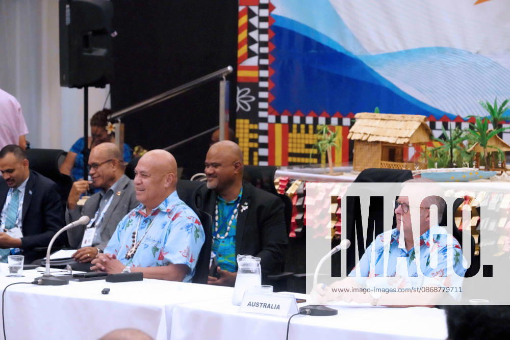 Tuvaluan Prime Minister FELETI TEO and Australian Prime Minister ANTHONY ALBANESE participate in the Pre-COP31 Leaders event in Funafuti, Tuvalu. Over a dozen leaders touched down on the tiny Pacific atoll nation of Tuvalu on October 6, 2026 for a first-hand look at a once-vibrant ecosystem being threatened due to climate change. Funafuti Tuvalu - ZUMA 20261006_int_h213_042