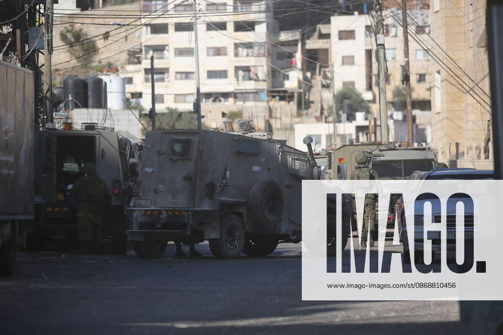 Israeli Security Forces Raid Nablus and Damage Memorials Israeli security forces raid the West Bank city of Nablus and destroy memorials in several neighborhoods during a military operation on October 7, 2026. Photo by Mohammed Nasser apaimages Nablus West Bank Palestinian Territory 071026_Nablus_MN_00(2)