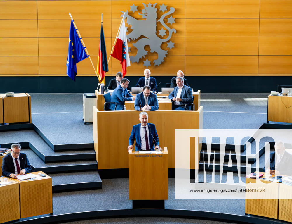 GER, Politics News, 56th Plenary Session in the Plenary Hall of the Thuringian State Parliament, Björn Höcke, 99096 Erfurt, Thuringian State Parliament, Thuringia, Germany
