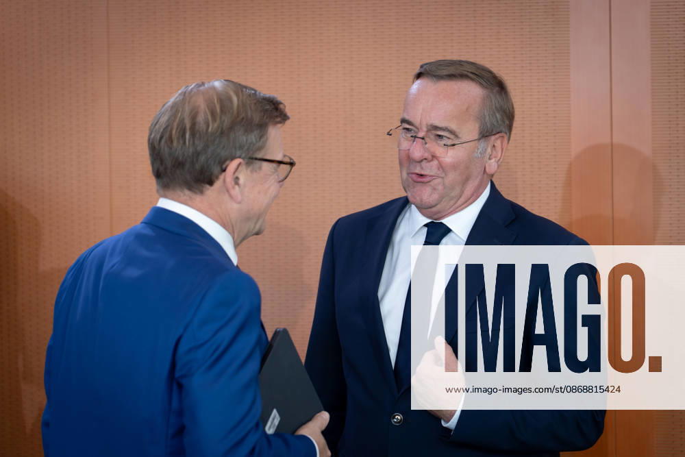 Cabinet meeting, Federal Government, Kickoff, Cabinet meeting, Federal Government, Boris Pistorius, Federal Minister of Defense, Johann Wadephul, Federal Minister of Foreign Affairs, Berlin, Berlin, GER