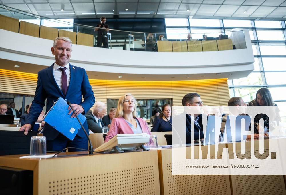 8 THURINGIAN STATE PARLIAMENT 55TH PLENARY SESSION ** FOR ** ** Oct. 7, 2026, Erfurt, Thuringian State Parliament, 8th Legislative Term, 55th Plenary Session. Photo: Björn Höcke (AfD), parliamentary group leader, Germany, Thuringia, Erfurt. Copyright SaschaxFromm