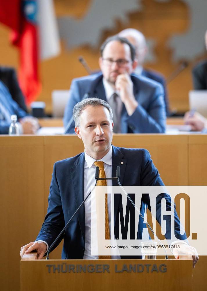 8 THURINGIAN STATE PARLIAMENT 55TH PLENARY SESSION ** FOR ** ** Oct. 7, 2026, Erfurt, Thuringian State Parliament, 8th Legislative Term, 55th Plenary Session. Photo: Andreas Bühl (CDU), Parliamentary Group Leader, Germany, Thuringia, Erfurt. Copyright SaschaxFromm