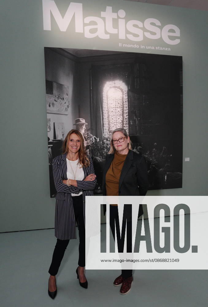 IPA89394477 - Milan, October 7, 2026, Preview of the exhibition Matisse: The World in a Room 2 at Mudec, the Museum of Cultures. Pictured from left: Chiara Gatti and Ellen McBreen