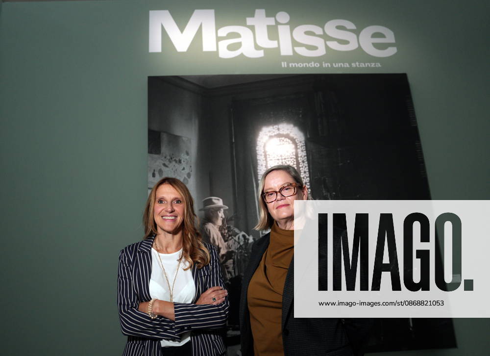 IPA89394489 - Milan, October 7, 2026, Preview of the exhibition Matisse: The World in a Room 2 at Mudec, the Museum of Cultures. Pictured from left: Chiara Gatti and Ellen McBreen