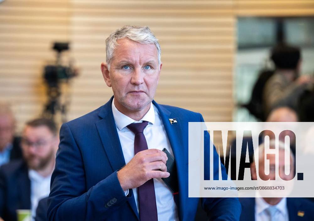 8 THURINGIAN STATE PARLIAMENT 56TH PLENARY SESSION ** FOR ** ** Oct. 7, 2026, Erfurt, Thuringian State Parliament, 8th Legislative Term, 56th Plenary Session. Photo: Björn Höcke (AfD), parliamentary group leader, Germany, Thuringia, Erfurt. Copyright SaschaxFromm