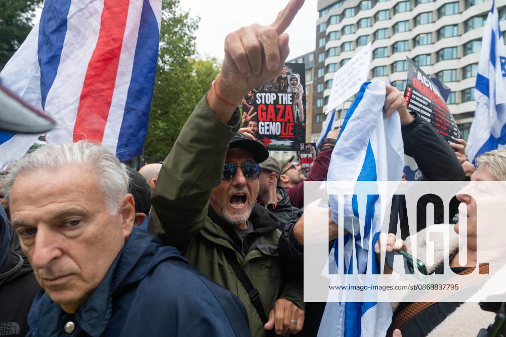 Pro-Palestinian protesters march In London LONDON, UNITED KINGDOM - OCTOBER 7: Pro-Israel counter-demonstrators stand opposite a pro-Palestinian student march in London, United Kingdom, on October 7, 2026, marking the third anniversary of the October 7, 2023 attacks. Thomas Krych Anadolu London United Kingdom. Editorial use only. Please get in touch for any other usage.