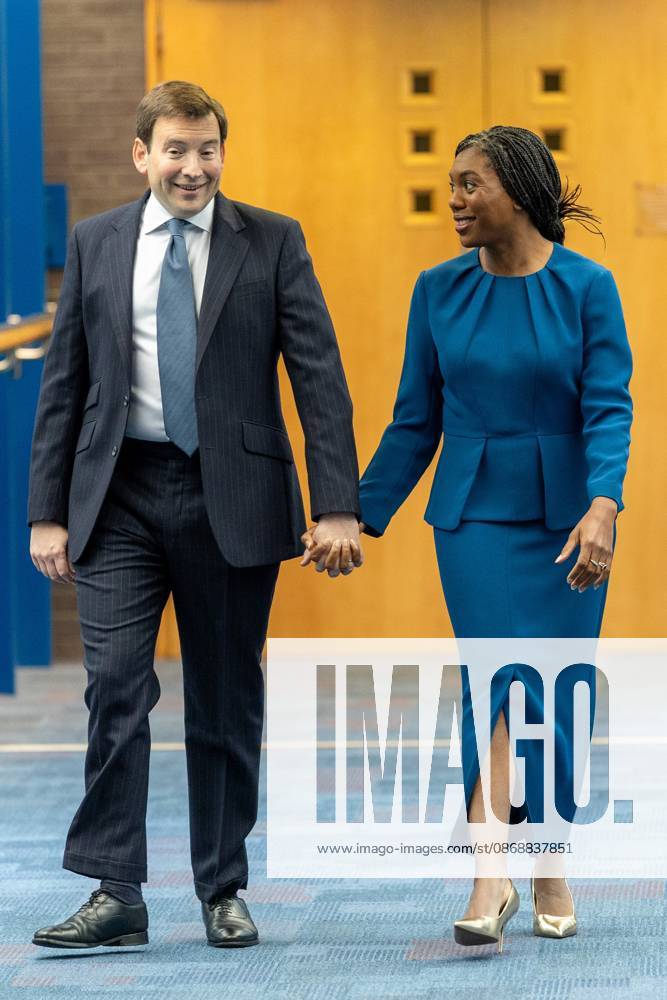 Conservative party leader Kemi Badenoch and her husband Hamish Badenoch (left), arrive ahead of her keynote speech on the final day of the Conservative Party Conference at the International Convention Centre in Birmingham.The Conservative Party leader, Kemi Badenoch s gives her keynote speech at the International Convention Centre on the final day (day four) of the Conservative Party Conference at the International Convention Centre in Birmingham. The Conservative Party opened its annual conference under the slogan Stronger economy, stronger countryâ Birmingham United Kingdom - ZUMAs197 20261007_aaa_s197_044