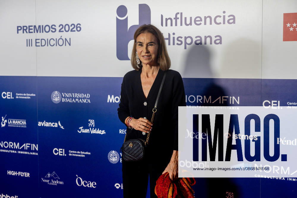 3rd Annual Hispanic Influence Awards: Author Carmen Posadas during the 3rd Annual Hispanic Influence Awards ceremony on October 7, 2026, in Madrid, Spain. The main objective of the Hispanic Influence Awards is to recognize excellence, talent, creativity, and leadership of individuals and institutions that strengthen the ties between the Spanish-speaking community and promote Hispanic values on a global scale. OCTOBER 7, 2026 HISPANIC INFLUENCE AWARDS SPANISH-SPEAKERS HISPANIC IDENTITY Madrid Madrid, Spain