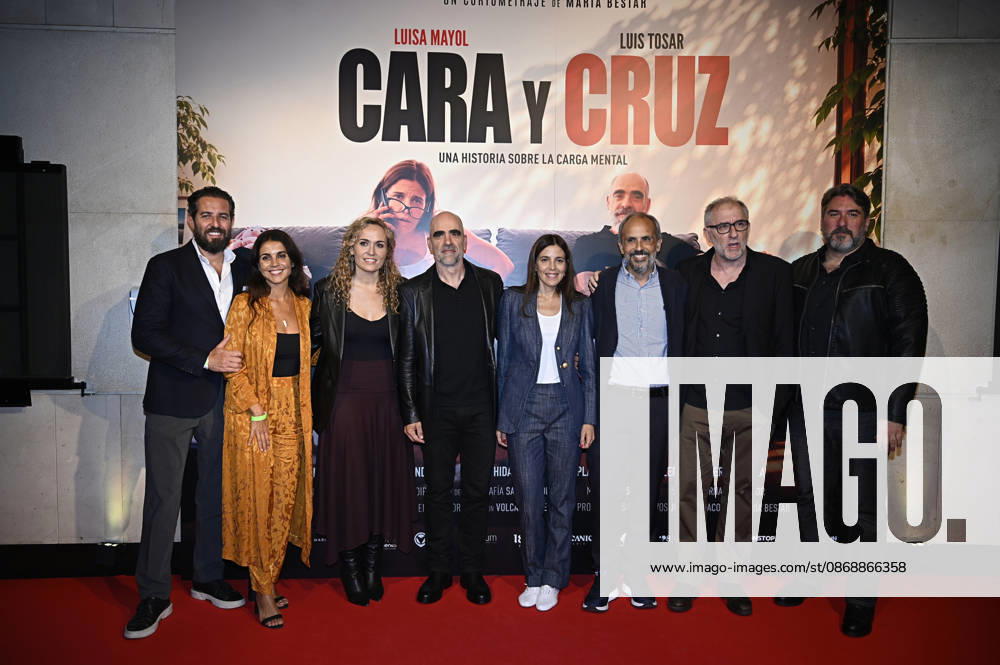 Premiere of the new short film *Cara y Cruz* The cast at the premiere of the new short film *Cara y Cruz*, on October 7, 2026, in Madrid, Spain. *Cara y Cruz* addresses the issue of mental load by telling a fictional story about the division of daily tasks between a couple. FILM PREMIERE SHORT FILM Madrid Madrid, Spain