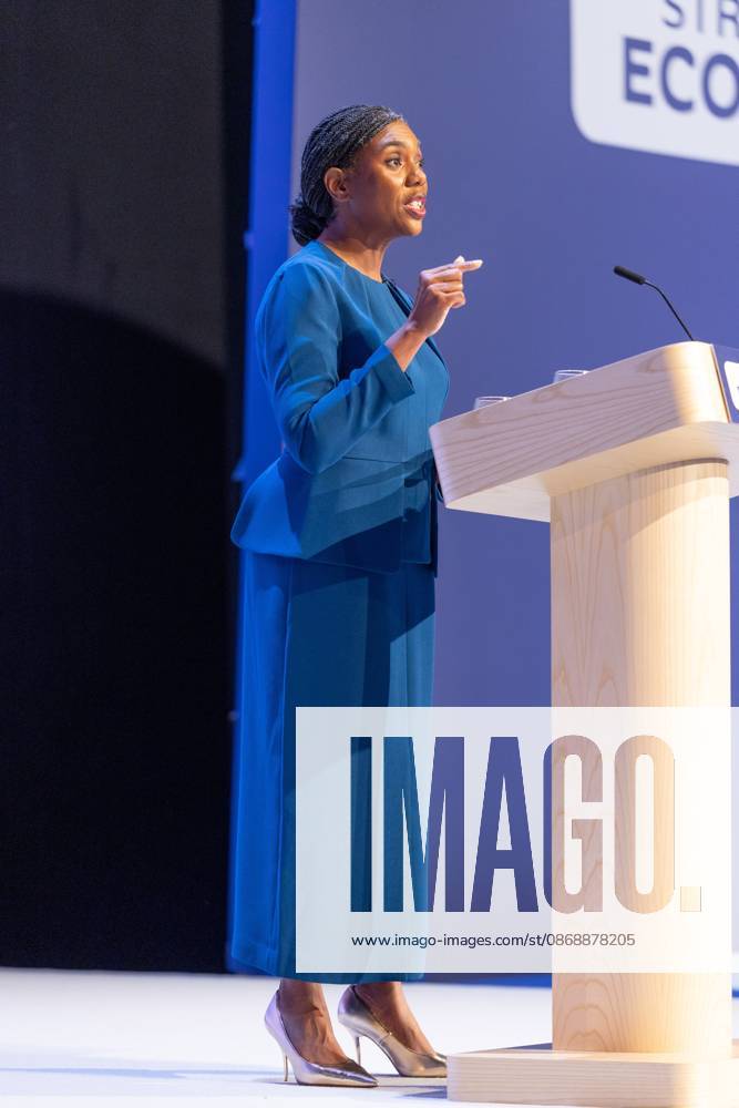 Conservative Party Conference, Day 4, The ICC Birmingham, UK - 07 Oct 2026 Kemi Badenoch, leader of the Conservative delivers her keynote speech on the final day (day four), of the UK Conservative Party Conference in Birmingham The Conservative Party leader, Kemi Badenoch s gives her keynote speech at the International Convention Centre on the final day (day four) of the Conservative Party Conference at the International Convention Centre in Birmingham. The Conservative Party opened its annual conference under the slogan Stronger economy, stronger country Birmingham United Kingdom