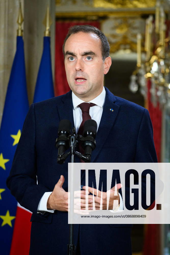 Prime Minister Sébastien Lecornu made, from Matignon, a statement regarding the high school students’ protests on October 7, 2026 Eric Tschaen Pool Bestimage Prime Minister Sébastien Lecornu made a statement from Matignon about the high school students’ protests on October 7, 2026 Paris, France