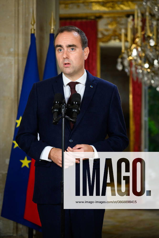 Prime Minister Sébastien Lecornu made, from Matignon, a statement regarding the high school students’ protests on October 7, 2026 Eric Tschaen Pool Bestimage Prime Minister Sébastien Lecornu made a statement from Matignon about the high school students’ protests on October 7, 2026 Paris, France