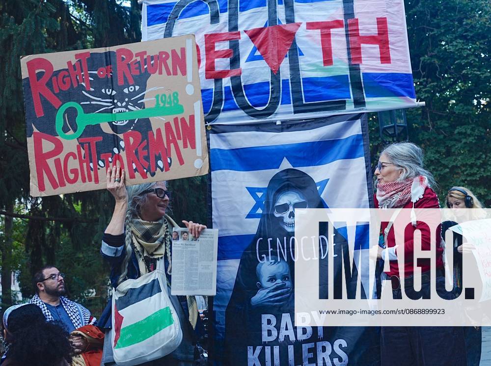 Pro-Palestinians rally outside City Hall NEW YORK, UNITED STATES - OCTOBER 07: Pro-Palestinian Americans rally outside City Hall and march to Union Square in New York, United States, on October 7, 2026, marking the anniversary of the October 7 attacks on Gaza. Selcuk Acar Anadolu New York United States. Editorial use only. Please get in touch for any other usage.