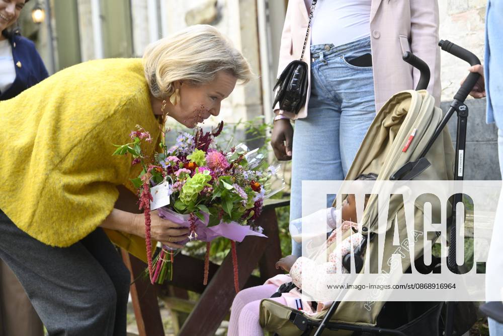 Queen Mathilde Visits Winners Of the 2026 Queen Mathilde Prize GREZ-DOICEAU, BELGIUM - OCTOBER 08: Queen Mathilde of Belgium pictured visiting two organizations that won the 2026 Queen Mathilde Prize : Vzw Alba, on October 08, 2026 in Grez-Doiceau, Belgium, 08 10 2026 Grez-Doiceau Belgium