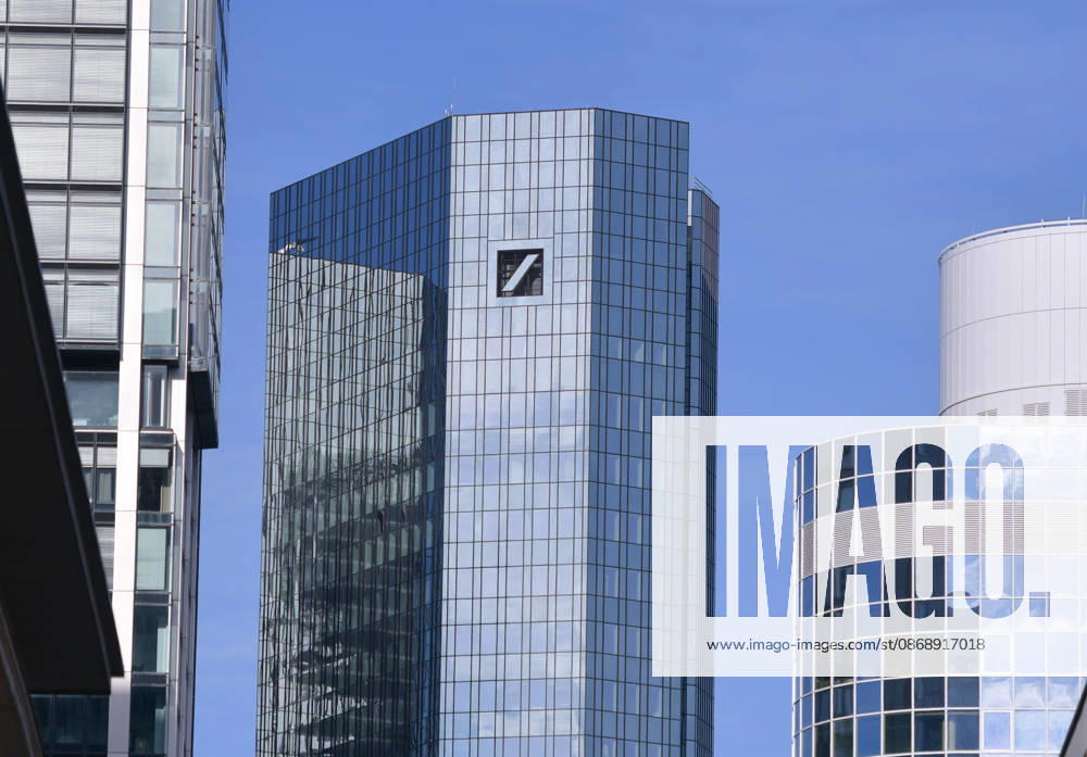 Towers of the Deutsche Bank Headquarters in Frankfurt, Twin Skyscrapers, Frankfurt am Main