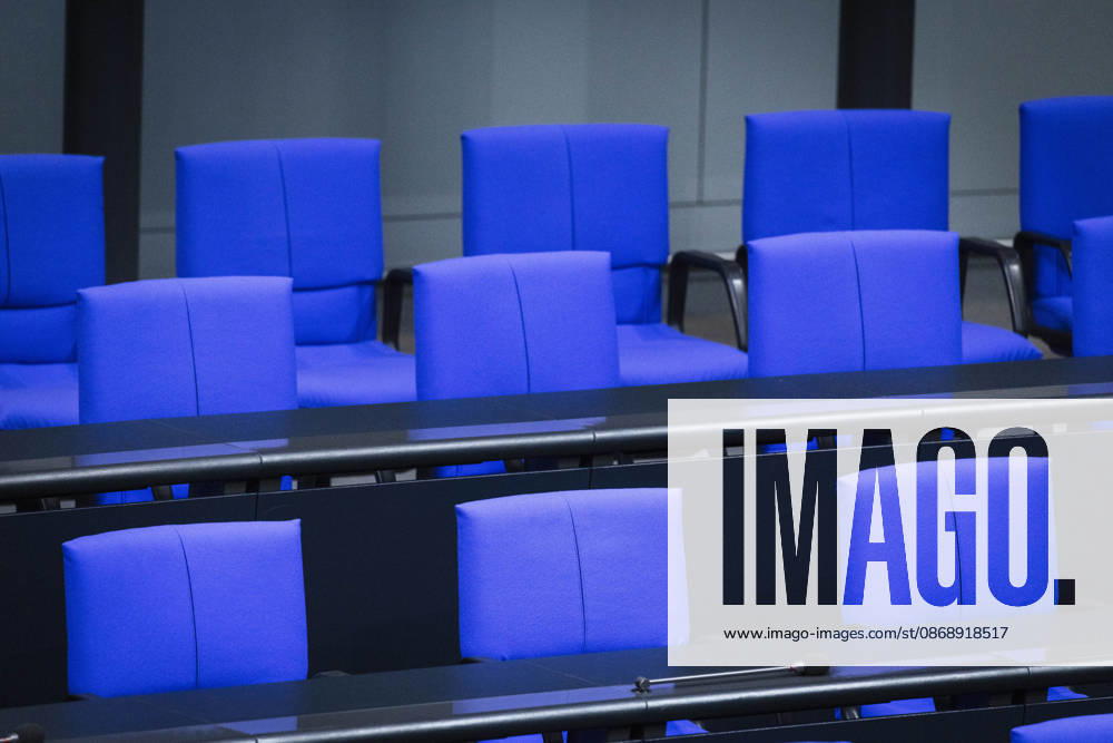 Seats in the Bundestag plenary chamber in Berlin, October 8, 2026, Berlin, Germany