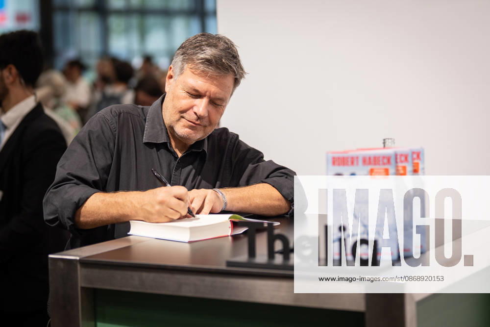 Former Federal Minister of Economics Robert Habeck will present and sign copies of his new book, *Arctic Meltdown: Rethinking the World*, at the book fair, at the Thalia Bookstore booth. Impressions from the 2026 Frankfurt Book Fair, Frankfurt, Hesse, Germany. Fair