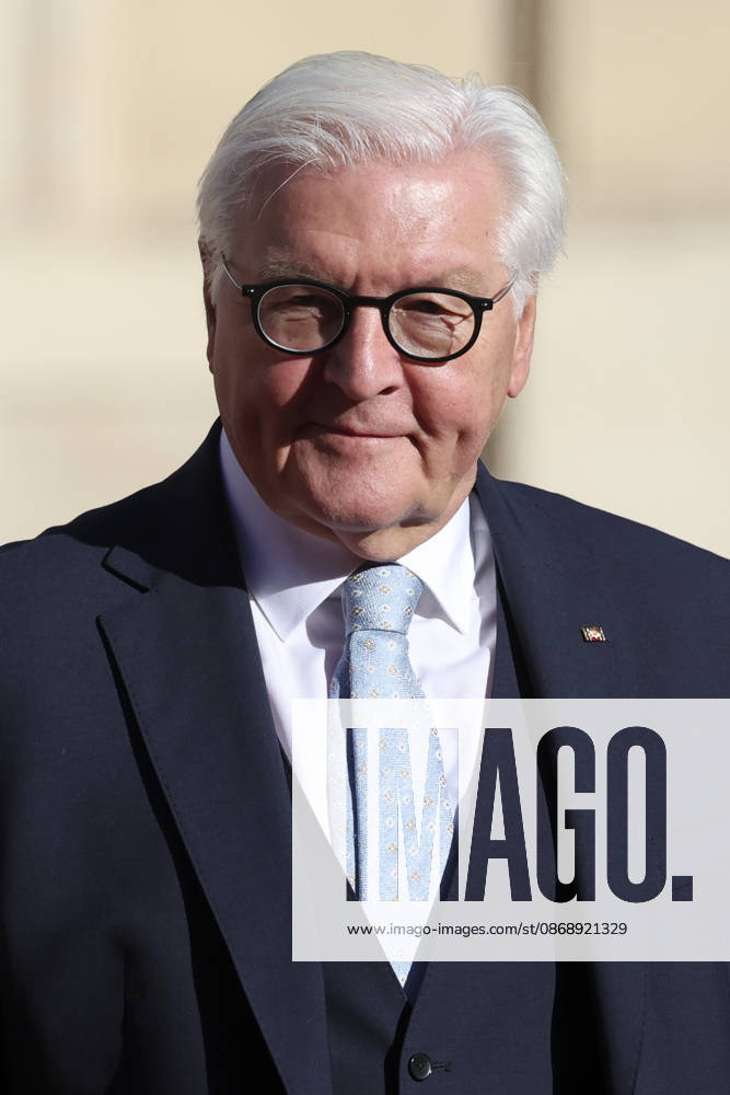Accueil de Frank-Walter Steinmeier, PrÃ sident de la RÃ publique fÃ dÃ rale d Allemagne et de Elke Budenbender par Emmanuel Macron, PrÃ sident de la RÃ publique et Brigitte Macron ce jeudi 8 octobre au palais de lElysÃ e