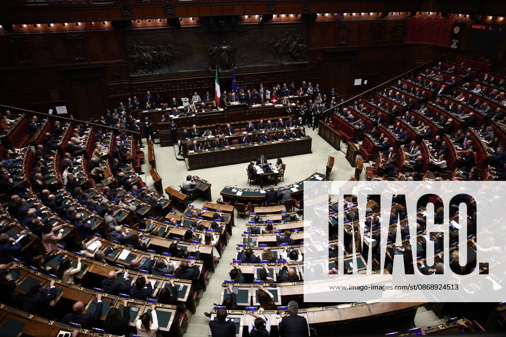 The Chamber of Deputies during the secret ballot vote on the new electoral law, Rome, October 8, 2026 Rome Italy - ZUMAa289 20261008_zia_a289_008